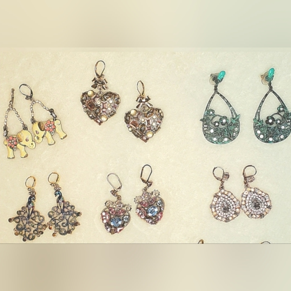 Betsey Johnson statement earrings lot